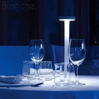 Moderní Restaurace Bar Led T Tvar Stolní Lampy 3000K Teplo Stolní lampy pro Domácí Obývací Pokoj Ložnice Noční Studii, psací Stůl Světla