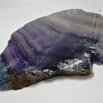 1 ks 1000g -1500g přírodní fluorit deska čakra crystal plátek na ozdobu
