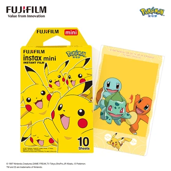 10-100 listy Fujifilm Instax Mini Pokemon Instant 10 Film pro Fuji 11 7 8 9 25 50 70 90 & SP-1 Tiskárna