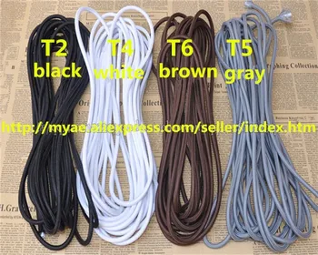 10m / mnoho lano kabel 2core 0.75mm2 Textilní Elektrický kabel Barevné Opletené Drátem Tkaniny Pokryté Elektrické Napájecí Kabel