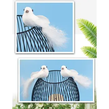12 Ks Realistické Dekorativní Ptáci Umělé Pěny Peří Simulace Pták s Klipy za Vánoční Strom Dekor