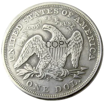 1870 1872S 1873S 3ks Sedící Liberty Stříbrný Pozlacený Dolar Mince Kopie