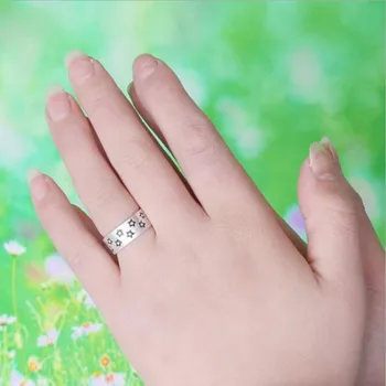 2019 Skutečné Prsteny Anel Prsteny Pro Ženy Glazura Hvězdy Design Vinobraní Thajské Šperky Otevřený Kroužek Pro Milence Nejlepší Dárek