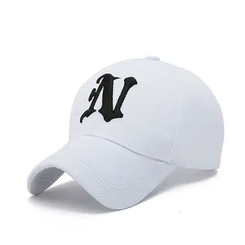 2020 Baseball Hat Muži Ženy N Výšivky Dopis Mesh Čepice Letní Táta Prodyšná Unisex Snapback Cap Venkovní Gorras Kostí Klobouky