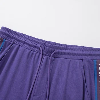2020 letní nového ležérní kalhoty pánské klopě pruhované korejské dopis vytisknout bavlna sprots kalhoty pro muže trend
