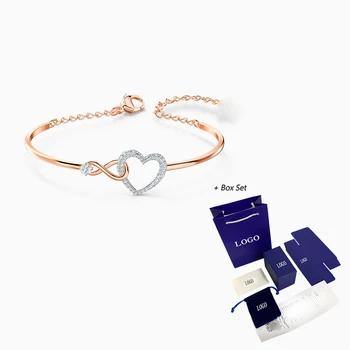 2020 módní šperky SWA nové INFINITY SRDCE náramek ve tvaru srdce vzor dekorace ženy elegantní romantický dárek k narozeninám