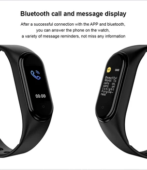 2020 Nové Bluetooth Sport Fitness Tracker M5 Chytré Hodinky Srdeční Frekvence Monitoru Volání Připomenutí Muži Ženy Inteligentní Náramek hodinky