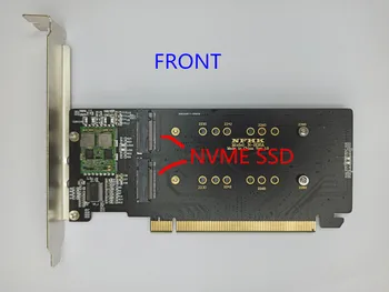 2020 NOVÉ karty adaptéru PCI-E 16X NA 4P NVMe SSD Podpora RAIDO , PCI-E 16X, ABY 4KS M. 2 (PCIe protokol)