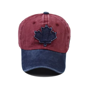 2020 Nové Letní Vintage Denim Kanada Flag kšiltovka Vybavené Klobouky Snapbacks pro Ženy, Muže Steetwear Sluneční Clona Táta Kšiltovku