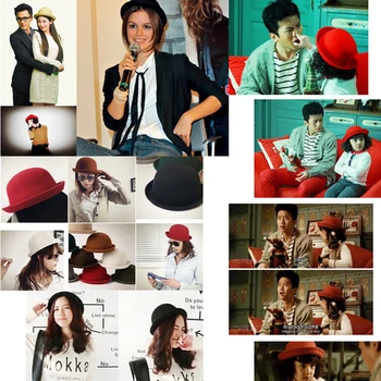 2020 plstěných klobouků černý Top hat Lady Vysoce Kvalitní Velkoobchodní Derby Vlny Móda Dívka Chlapec Zimní klobouk ženy čepice roztomilý jednoduchý