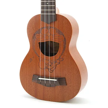 21 palcový mahagon výšek žena kreslený ukulele kytara Sapele palisandr 4 string Havajská kytara nástroj