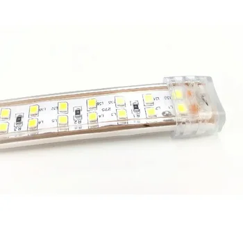 2835 LED Lampa dvouřadá Lišta 220 V 180L/M Flexibilní Pásky Ruban Domů Stropní Pásky Vodotěsné IP67 tira