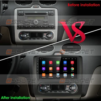 2G+32G Android 10 pro Ford Focus 2 Mk2 2004-2011 Auto Rádio Multimediální Video Přehrávač, GPS Navigace 2 Din Podpora DAB-DVR BT