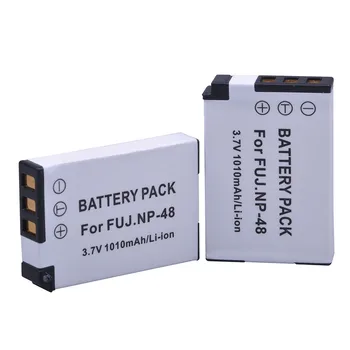 2ks 3.7 V, 1010mAh NP-48 NP48 NP 48 Baterie + USB Duální Nabíječka pro Fujifilm NP-48, FNP48, BC-48 Fujifilm XQ1, XQ2 Digitální Fotoaparáty