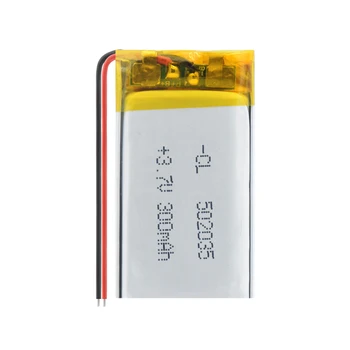 3.7 V Napájení lithium-polymer baterie 502035 052035 300MAH baterie Buněk Pro MP3 MP4 MP5 Dobíjecí baterie bluetooth headsetu