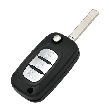 3 tlačítka Skládací flip Vzdálené klíče fob 433MHZ S ID46 PCF7961 ČIP pro Renault Fluence, Megane 3 Scenic 3