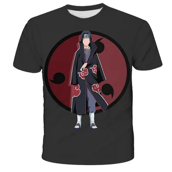 3D chlapci T-Shirt Japonsku Samuraj Bojovník Naruto Uchiha Sasuke Itachi Harajuku Streetwear Diablo stylu T-Shirt dítě Dárek Oblečení