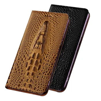 3D grocodile obilí kráva kůže telefon případě karty kapsa pro Samsung Galaxy A72/Galaxy A42/Galaxy A32/Galaxy A12 telefon kryty