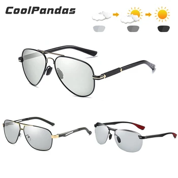 3KS Kombinovaný Prodej CoolPandas Klasické Photochormic sluneční Brýle Polarizované Muži Ženy Chameleon Řidičské Brýle gafas de sol hombre