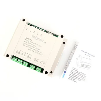 4-Kanálový 2.4 G IoT 10A Bezdrátový WIFI Inteligentní Spínač Ovládání Self-Zamykání Relé Modul AC 85V-250V