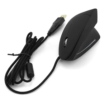 5.-Gen Kabelové Vertikální Myš Ergonomický LED Podsvícením Světlo 3200DPI Pravé Straně USB Drátové Myši pro Počítače