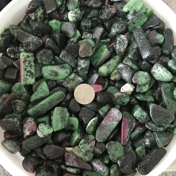 50g Přírodní Červená, Zelený Epidot Crystal Morganite Štěrk Rock Ruby Quartz Surový Drahokam Minerální Exemplář Dekorace Energie Kamene