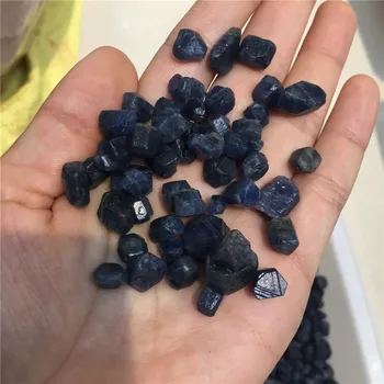 50g vzácné kvalitní přírodní kameny a minerály modrý korund surový drahokam léčení krystaly pro výrobu šperků DIY
