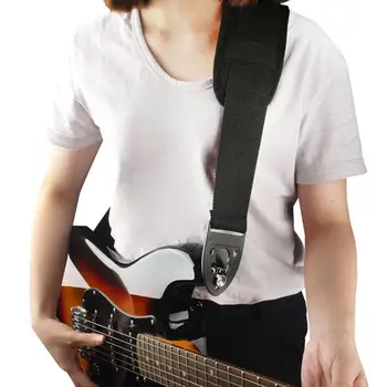 73-131CM Univerzální Kytara Popruh Nastavitelný Bavlněný Elektrická Kytara Popruh Pásu Bass Guitar Quick Lock Ramenní Popruh
