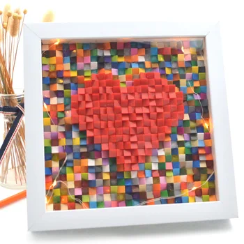 8 palců Sestavit stavební bloky Láska photo frame je Vhodný pro dárky pro děti a milovníky