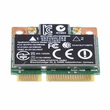 802.11 b/g/n Wi-fi Bluetooth 4.0 Bezdrátové Half Mini PCI-E Karta Pro HP Atheros QCWB335 AR9565 SPS 690019-001 733476-001
