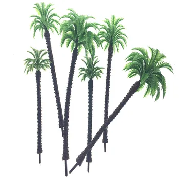 9 cm 11 cm 13 cm 50ks Měřítko Palmy Cocos Nucifera ABS Plastových Model Palm Stromy Pro Krajinu Vlakové Rozložení, Diorama Konstrukcí