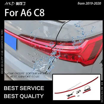 AKD Car Styling pro A6 zadní Světla 2019-2020 A6 C8 LED zadní světlo Animace DRL Dynamickou Brzdou Signál Zpětného auto Příslušenství
