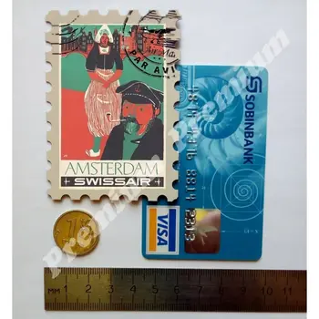 Amsterdam suvenýr magnet ročník turistické plakát