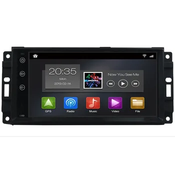 Android 10 autorádia GPS DVD Přehrávač Kompatibilní Dodge Ram Challenger, Jeep Wrangler JK hlavní Jednotky Single Din 7