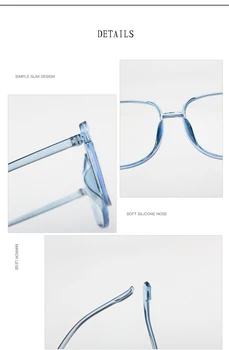Anti modré světlo brýle rám pro ženy, muže, Náměstí Transparentní Počítačové Brýle Blokování Brýle Optické Podívaná, Brýle