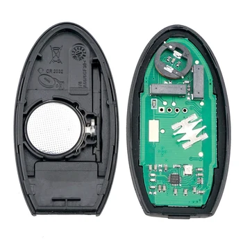 Auto Smart Remote Key 2 Tlačítka Auto Klíče Fob Hodí pro NISSAN Qashqai, X-Trail 43HZ