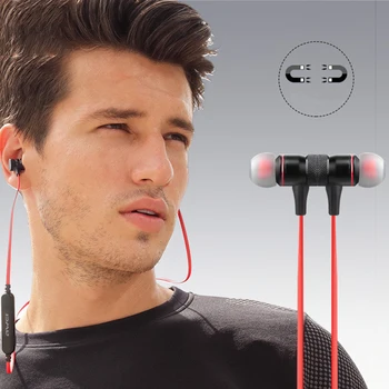 Awei A920BL Redukce Šumu V-Ear Magnetické Bluetooth Bezdrátová Sluchátka s Mikrofonem stereo sluchátka sluchátka Pro Všechny Chytrý Telefon