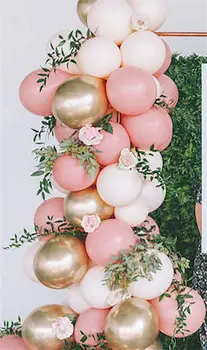 Balónková Girlanda Arch Kit, 82Pcs Růžové Zlato, Konfety, Balónky Narozeniny Svatební Party Balónky Dítě Sprcha Dekorace
