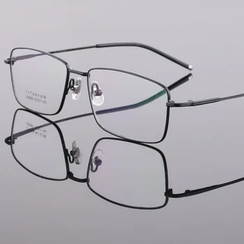BCLEAR 2018 Muže, Módní Brýle Rám Mužské Brýle Rám Vintage Náměstí Jasné Objektiv Brýle Optické obruby a Obroučky na brýle Tiatnium