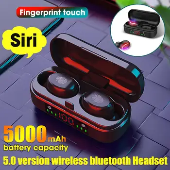 Bezdrátová Sluchátka Smart Touch Bluetooth V5.0 Vodotěsné HD Stereo Šumu Herní Sportovní Sluchátka Headset