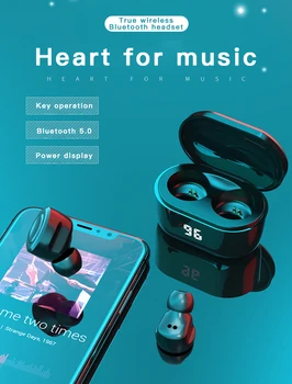Bezdrátová Sluchátka TWS Bluetooth 5.0 hi-fi Sluchátka Digitální Displej Noise Canceling Mikrofon Headset Pro Xiaomi Airdots Android IPhone