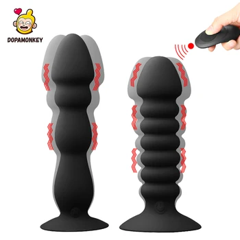 Bezdrátové Dálkové Silikonové Anální Plug Dospělý sex Produktů Dildo Vibrátor Butt Plug Hračky, Erotická Masáž, Anální Stimulace Masturbace