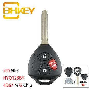 BHKEY Auto Remote Key Fob Pro Toyota Rav4 Camry 2006-2010 315Mhz HYQ12BBY Originální Smart Auto Klíče 4D67 nebo G Čip volitelné 3 ALE