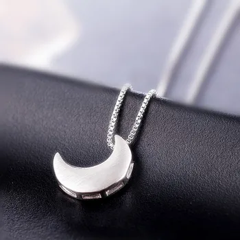 BIJOX STOR módní 925 Sterling silver Náhrdelník, s měsícem ve tvaru Přívěsek jemné šperky pro ženy, Svatební Slib, Banket Večírek