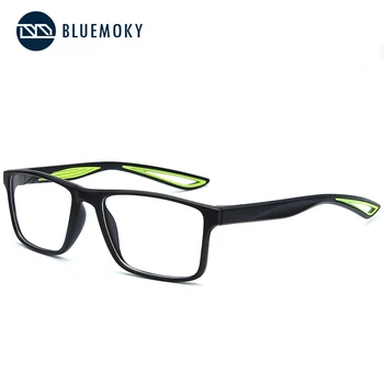 BLUEMOKY Sport Náměstí Brýle Rám Pro Muže Ultralight TR90 Optické Krátkozrakost Brýle čiré Čočky dioptrické Brýle