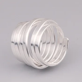 BOCAI Nové pevné 925 sterling silver ženy prsten, multi-prsten kříž, vinutí pružný kroužek s925 stříbro Ženského kruhu