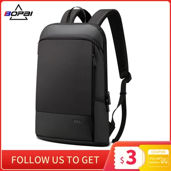 BOPAI Muži Batoh Slim Laptop Backpack pro 15.6 palcový Módní Office Vodotěsné Podnikání Backpacksfor Ultralight Ženy Mochila