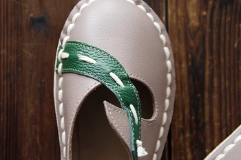 Careaymade-Letní nové retro literární sandály žena letní hovězí kůže originální hand-made měkkou podešev retro dámské boty