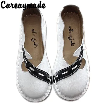 Careaymade-Letní nové retro literární sandály žena letní hovězí kůže originální hand-made měkkou podešev retro dámské boty