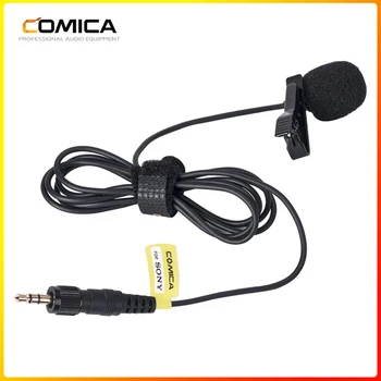 Comica MSO-M-O2 3,5 mm Klopový Mikrofon, Všesměrový Klopový Mikrofon pro Sony Bezdrátový Mikrofon Vysílač